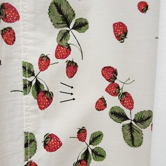 Anthropologie Maeve Cecily Fit & Flare Midi Dress Strawberries Sweetheart Medium - Picture 8 of 16